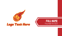 Basketball Fire Business Card Image Preview