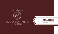 Luxurious Detailed Crest Lettermark Business Card Image Preview