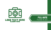 Green Sports Photography Business Card Image Preview