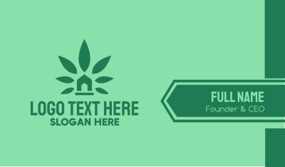 Cannabis Weed Marijuana Dispensary Business Card Image Preview