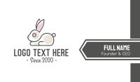 Cute Bunny Pet Shop Business Card Image Preview