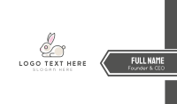 Cute Bunny Pet Shop Business Card Image Preview