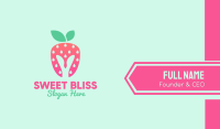 Strawberry Helmet Business Card Image Preview