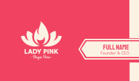 Pink Fire Lotus Business Card Image Preview