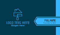 Blue Cyber House Business Card Image Preview