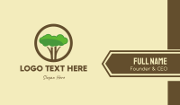 Round Tree Cloud Safari Business Card Image Preview