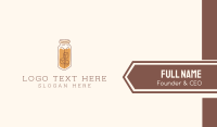 Iced Tea Coffee Business Card Image Preview