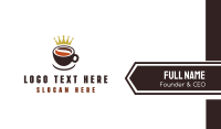 Royal Coffee Cup Business Card Preview