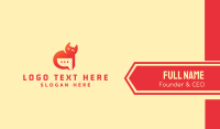 Cat Chat Message Business Card Preview