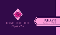 Pink Rose Stained Glass Business Card Image Preview