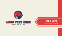 Red Esports Dragon Mascot Business Card Image Preview