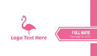 Pink Flamingo Business Card Image Preview