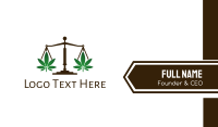 Cannabis Justice Business Card Image Preview