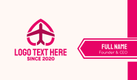 Pink Honeymoon Travel  Business Card Design