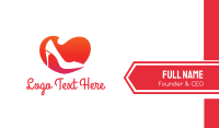 Abstract Love Stiletto  Business Card Image Preview