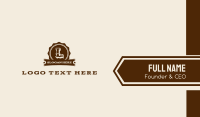 Rustic Rodeo Lettermark Business Card Image Preview
