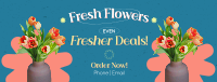 Fresh Flowers Sale Facebook cover Image Preview