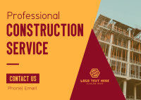 Construction Builders Postcard Design