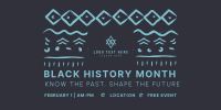 Black History Month Pattern Twitter post Image Preview