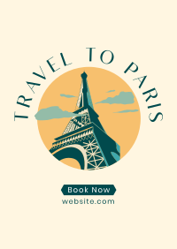 Paris Travel Booking Poster Image Preview