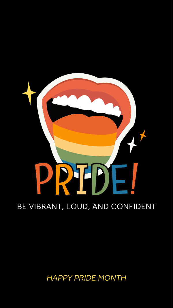 Say Pride Celebration Facebook Story Design Image Preview