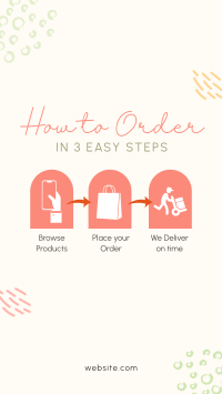 Easy Order Guide Facebook Story Design