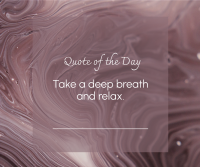 Artistic Relax Quote Facebook post Image Preview