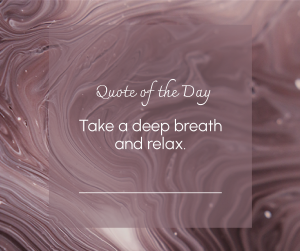 Artistic Relax Quote Facebook post Image Preview