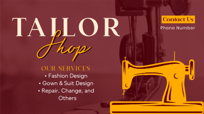 Sewing Machine Facebook event cover Image Preview