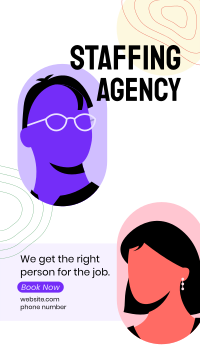Staffing Agency Booking Facebook Story Design