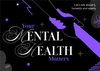 Mental Health Podcast Postcard Image Preview
