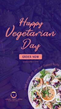 Vegetarian Delights Instagram Story Design