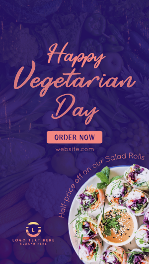 Vegetarian Delights Instagram story Image Preview