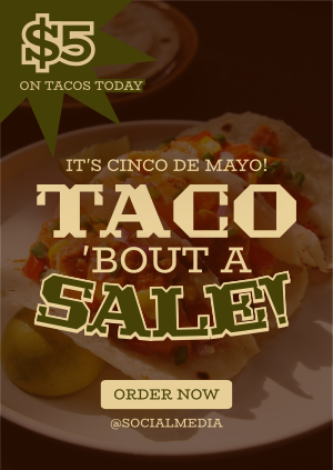 Cinco De Mayo Taco Poster Image Preview