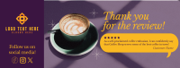Minimalist Coffee Shop Review Facebook cover Image Preview