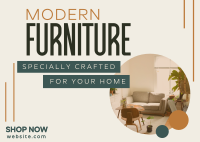 Modern Furniture Shop Postcard Image Preview