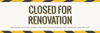 Under Renovation Construction Twitter Header Image Preview