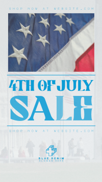 Minimalist 4th of July Sale Instagram Reel Image Preview