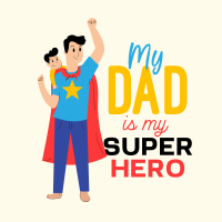 Superhero Dad Instagram Post Image Preview