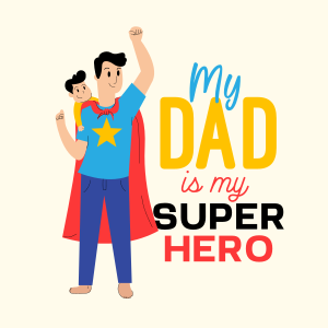 Superhero Dad Instagram post Image Preview