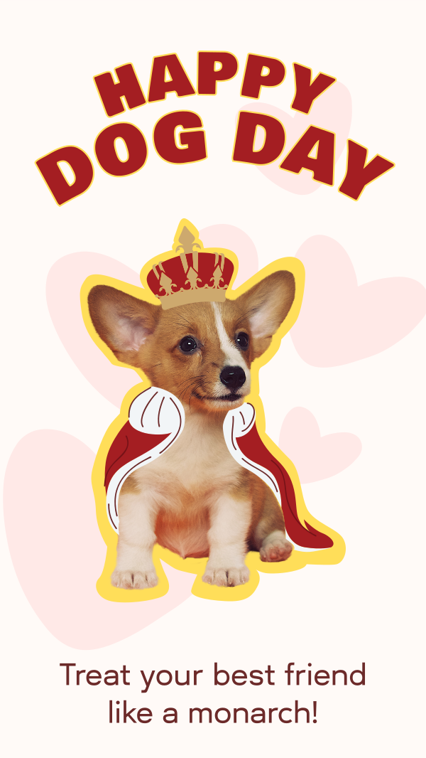 Dog Day Royalty Instagram Story Design Image Preview