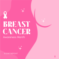 Beat Breast Cancer Instagram Post Design