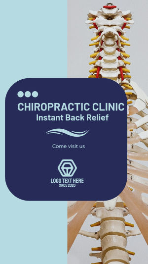 Chiropractic Clinic Instagram story