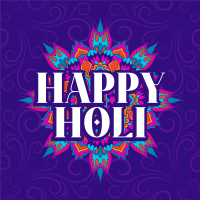 Holi Greeting Flourishes Instagram Post Image Preview