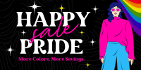 Modern Happy Pride Month Sale  Twitter post Image Preview