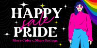 Modern Happy Pride Month Sale  Twitter Post Design