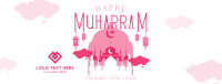 Peaceful and Happy Muharram Facebook Cover Design
