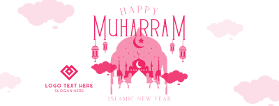 Peaceful and Happy Muharram Facebook cover Image Preview