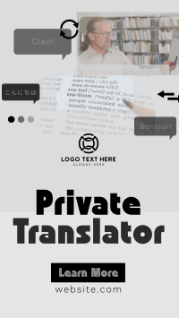 Modern Minimal Translation Service TikTok Video Design