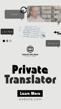 Modern Minimal Translation Service TikTok Video Image Preview